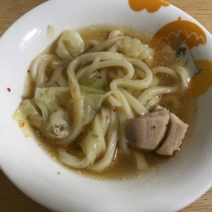 もつ鍋の残りのスープで絶品うどん！